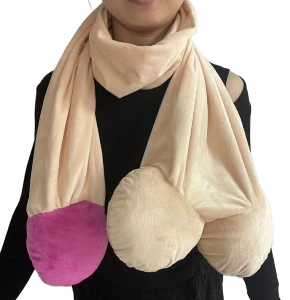 7074 Funny Winter Warm Scarf Novelty Party Scarf Halloween Soft Plush